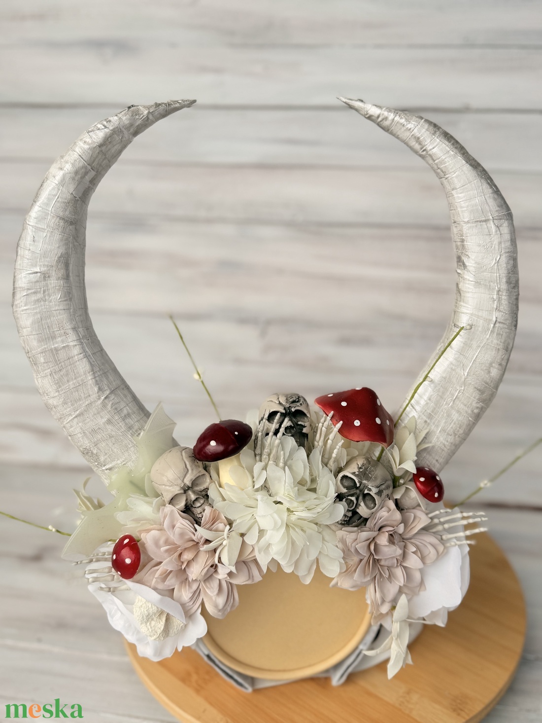 Halloween fejdísz - fehér szarvakkal - otthon & életmód - dekoráció - halloween - halloweeni jelmez és kiegészítők - Meska.hu Halloween fejdísz - fehér szarvakkal - otthon & életmód - dekoráció - halloween - halloweeni jelmez és kiegészítők - Meska.hu