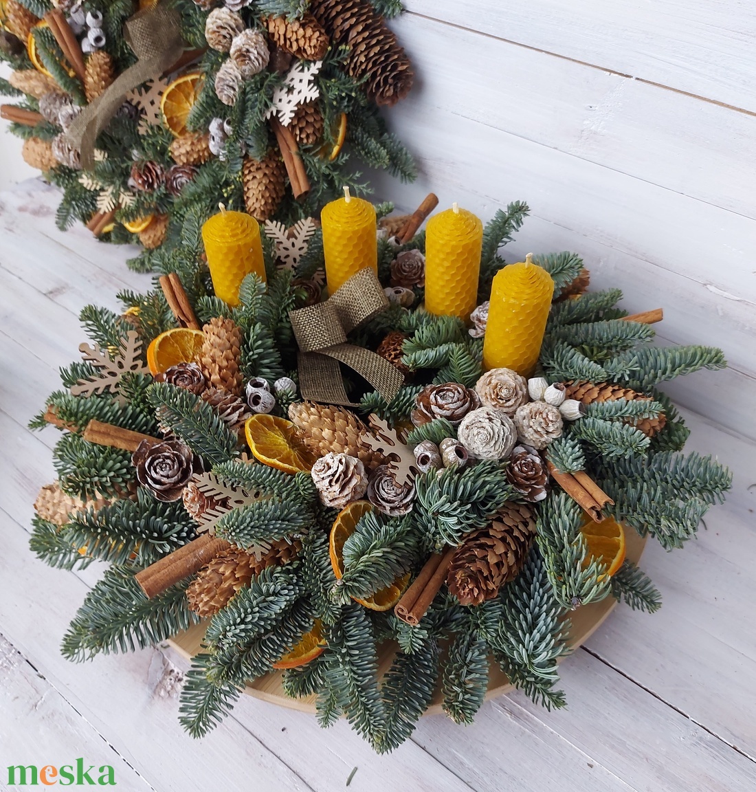 Adventi koszorú Szett - karácsony - adventi díszek - adventi koszorú - Meska.hu