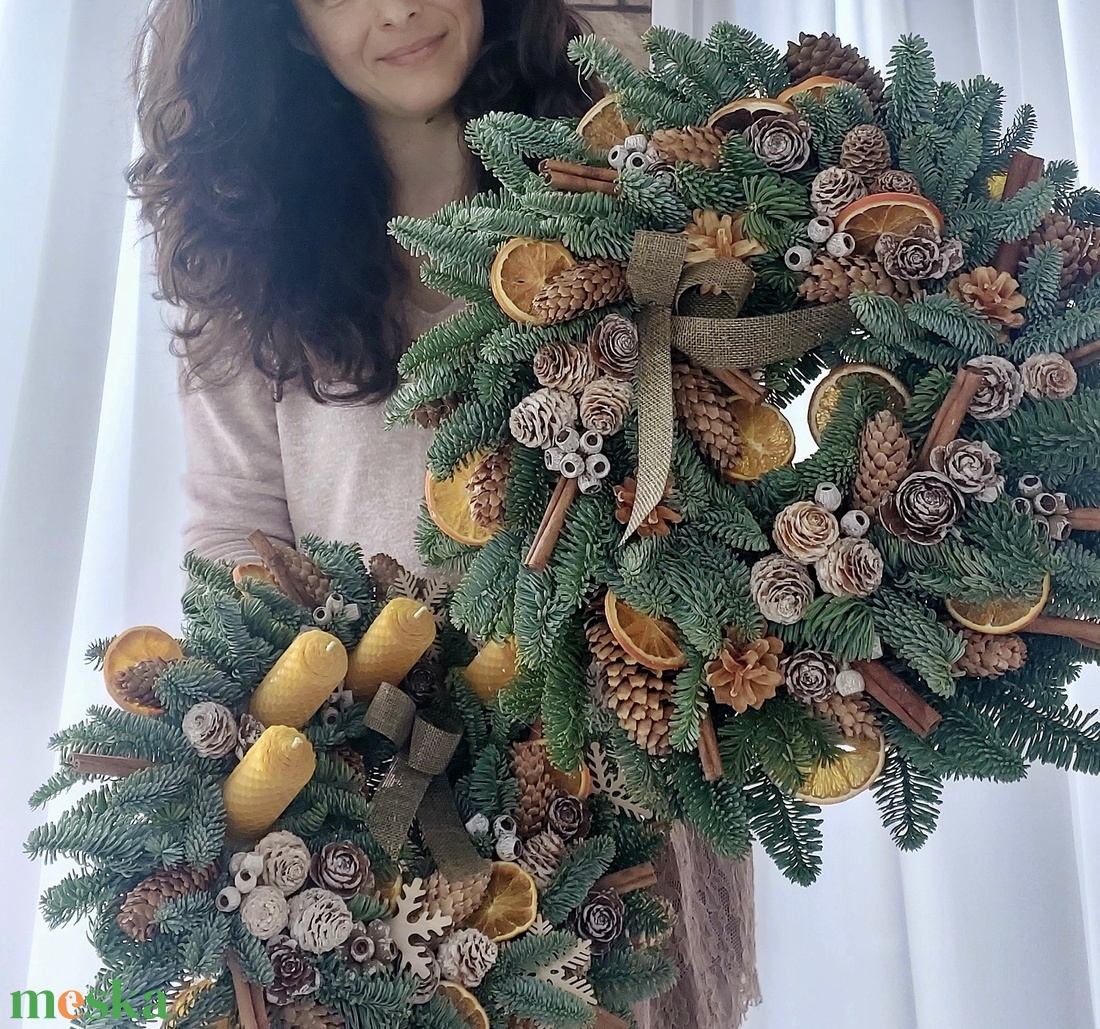 Adventi koszorú Szett - karácsony - adventi díszek - adventi koszorú - Meska.hu