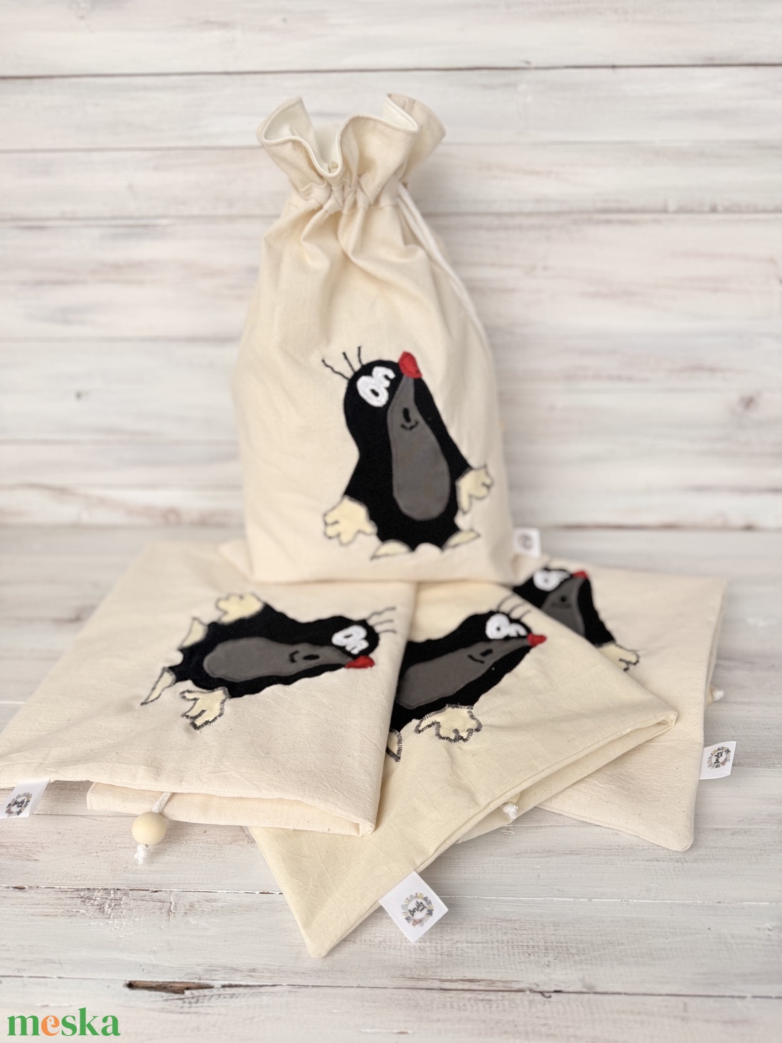 Kenyeres Zsák ovis jellel   - karácsony - karácsonyi ajándékozás - karácsonyi ajándékcsomagolás - Meska.hu