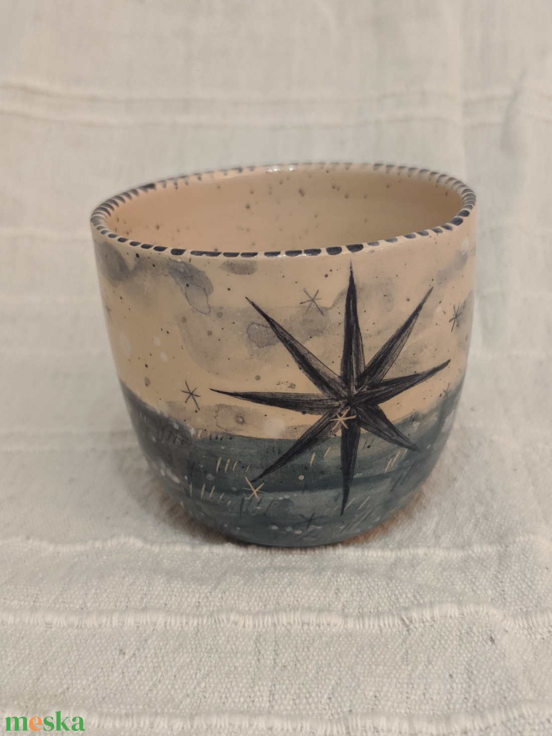 Óriás csillag-kerámia bögre - otthon & életmód - konyhafelszerelés, tálalás - tálalás - bögre & csésze - Meska.hu