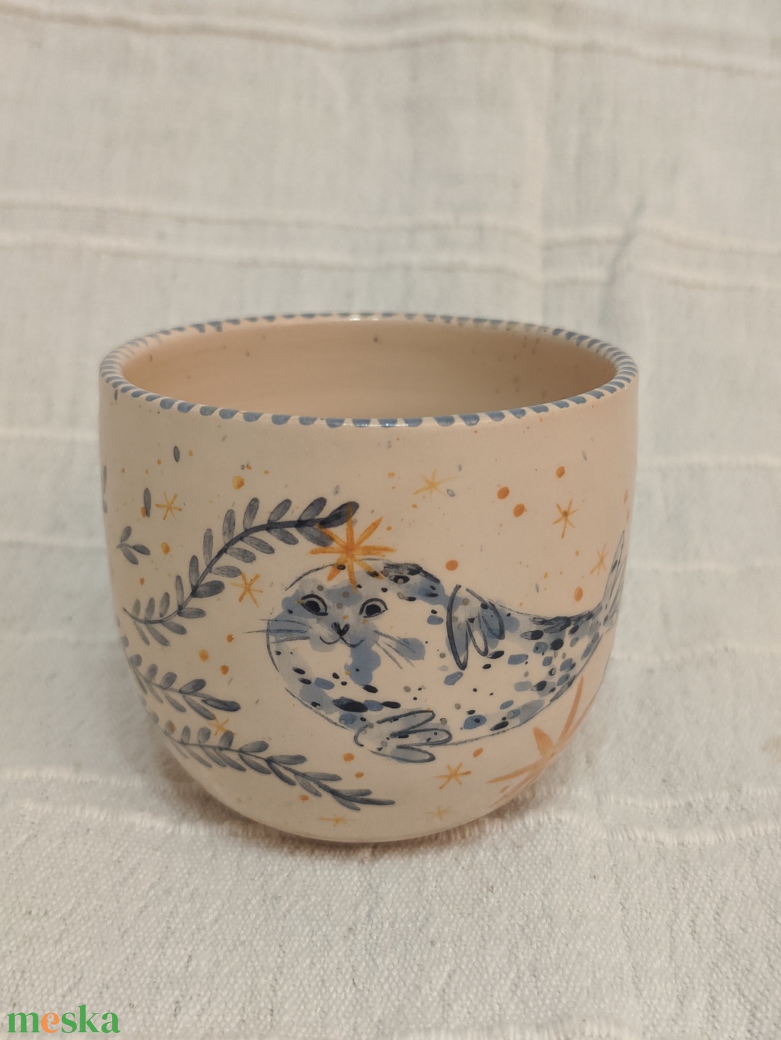 Fókakirálylány-Kerámia Bögre - otthon & életmód - konyhafelszerelés, tálalás - tálalás - bögre & csésze - Meska.hu