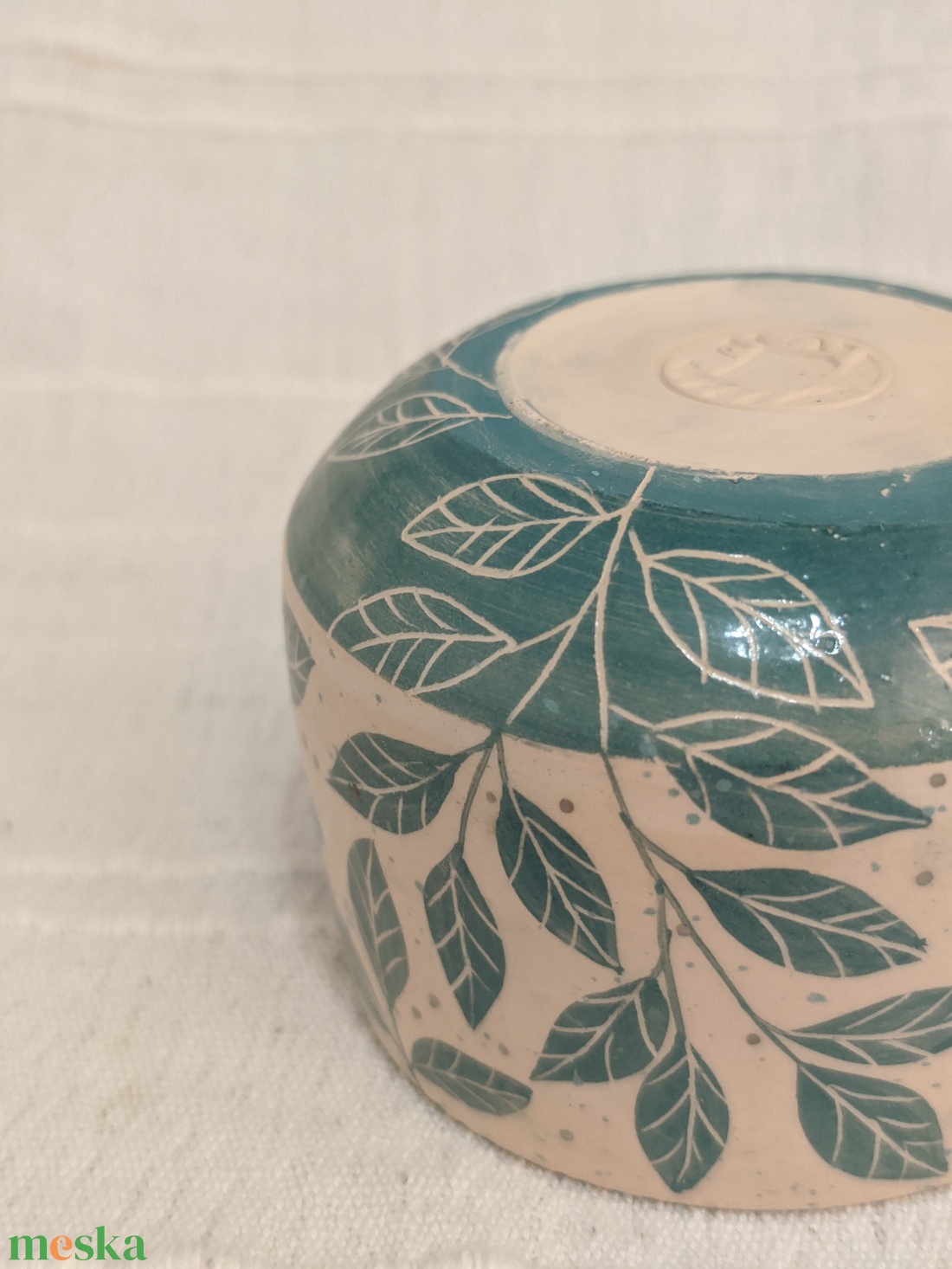 Levélkék-Kerámia bögre - otthon & életmód - konyhafelszerelés, tálalás - tálalás - bögre & csésze - Meska.hu