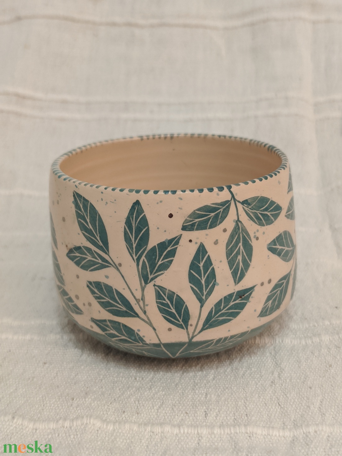 Levélkék-Kerámia bögre - otthon & életmód - konyhafelszerelés, tálalás - tálalás - bögre & csésze - Meska.hu