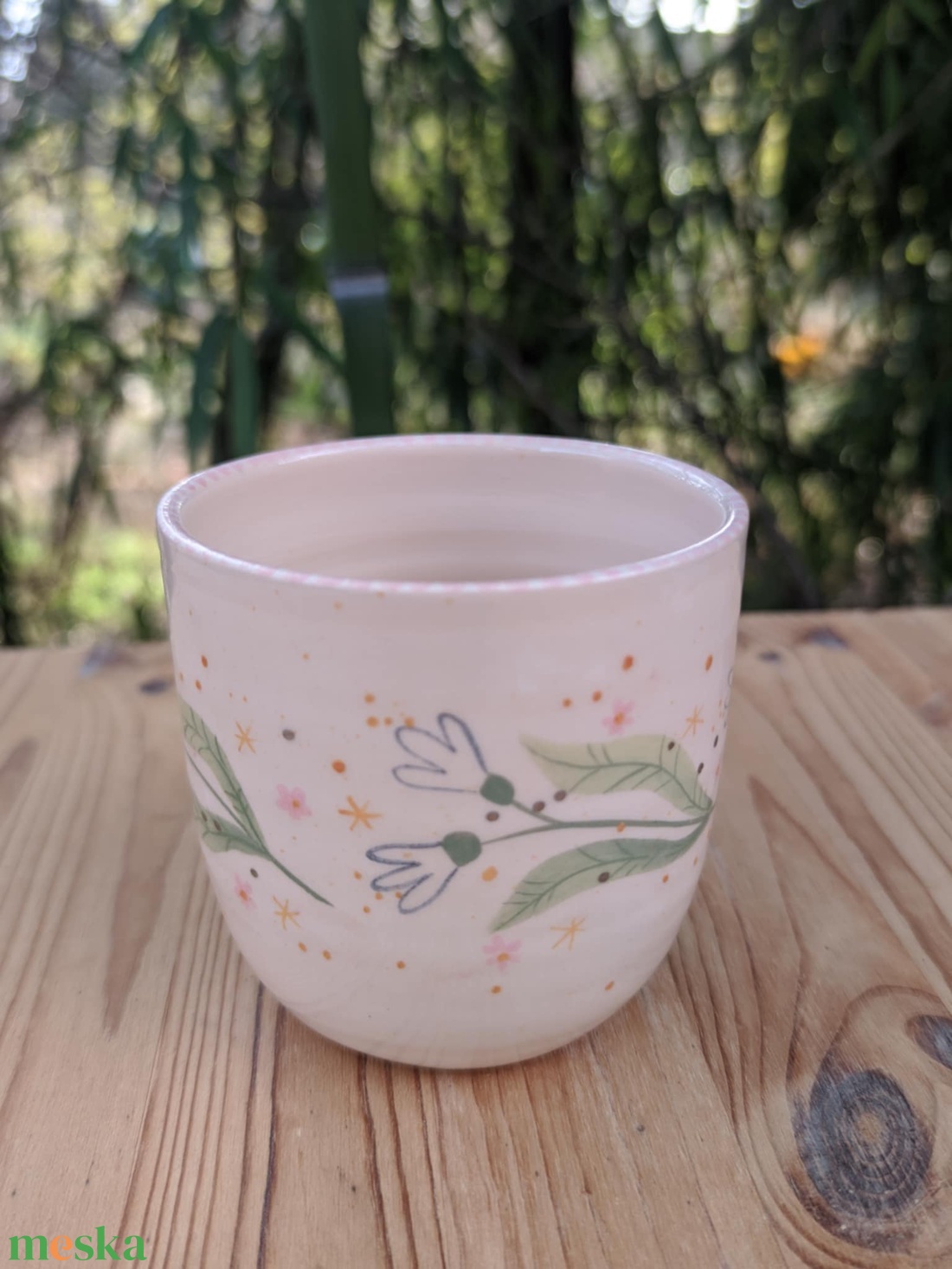 Rózsaszín Hóvirág bögre - otthon & életmód - konyhafelszerelés, tálalás - tálalás - bögre & csésze - Meska.hu