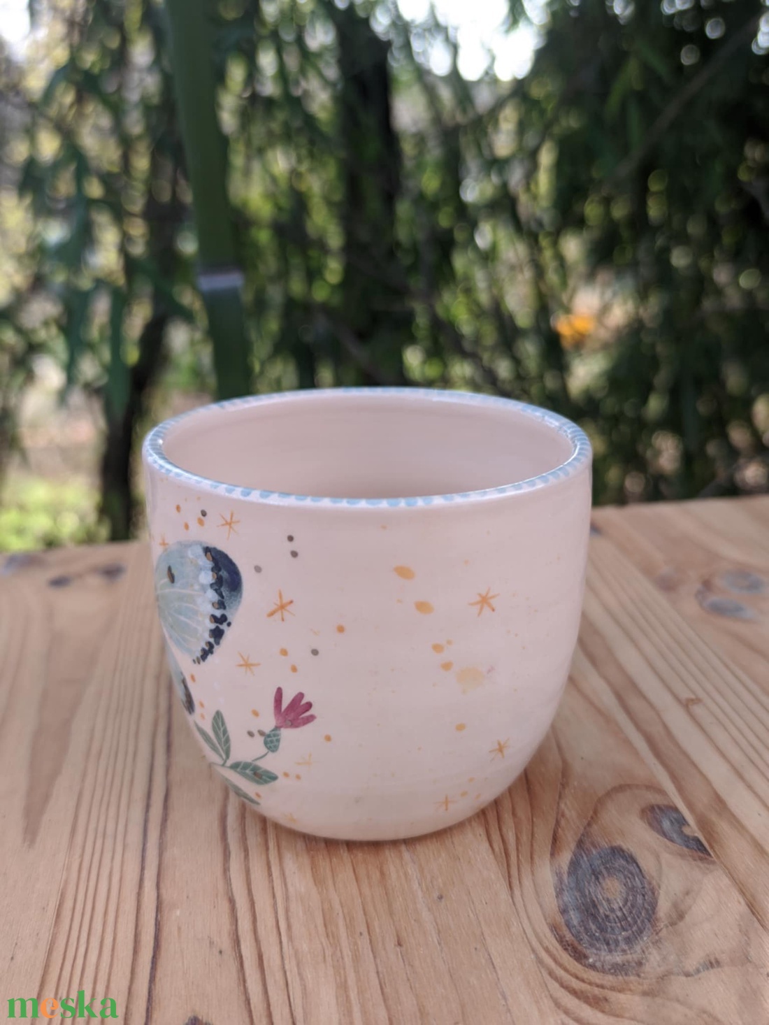 Pillangós bögre - otthon & életmód - konyhafelszerelés, tálalás - tálalás - bögre & csésze - Meska.hu