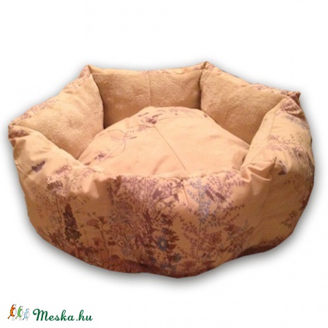 Cicaágy, kutyaágy gépben mosható - virágos rét -  - Meska.hu