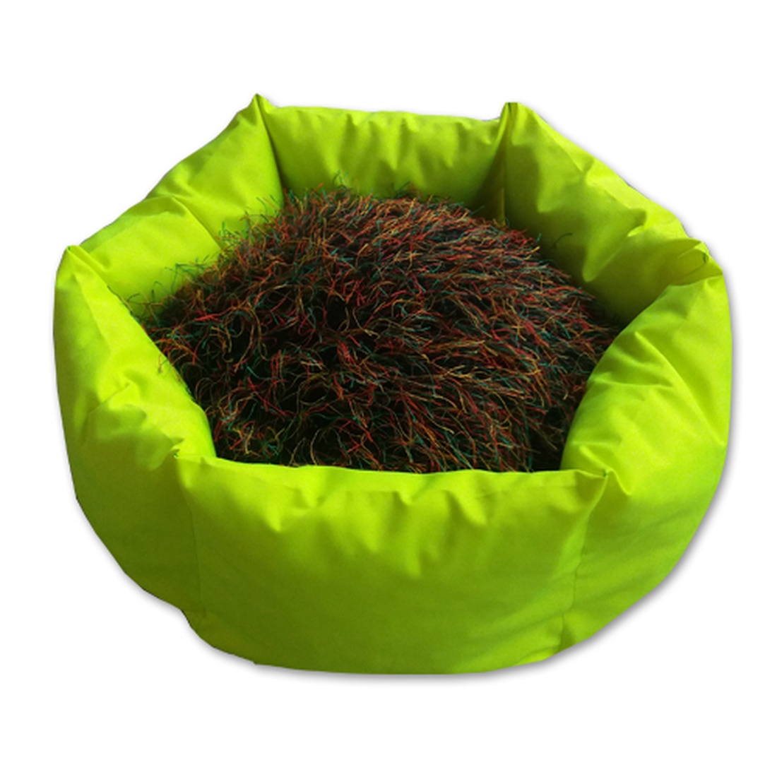 Cicaágy, kutyaágy sokszínű szőrmók párnával  -  - Meska.hu