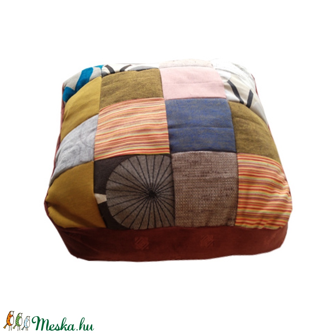 Patchwork jellegű párna, fekhely cicáknak és kutyáknak -  - Meska.hu