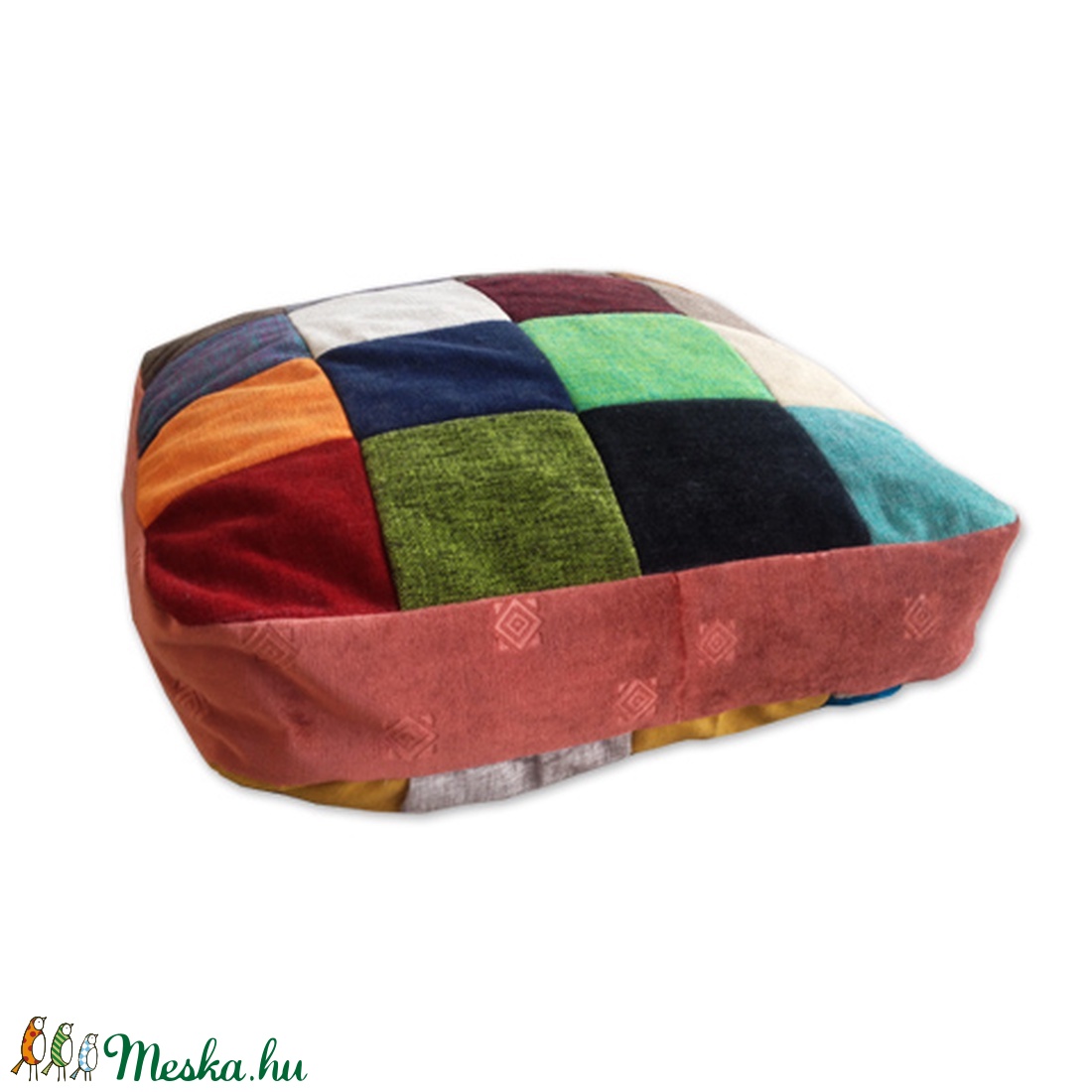 Patchwork jellegű párna, fekhely cicáknak és kutyáknak -  - Meska.hu