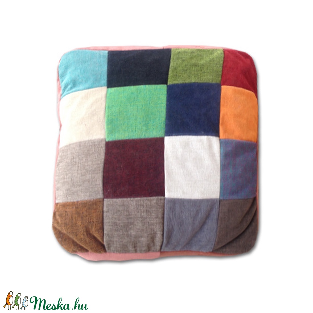 Patchwork jellegű párna, fekhely cicáknak és kutyáknak -  - Meska.hu