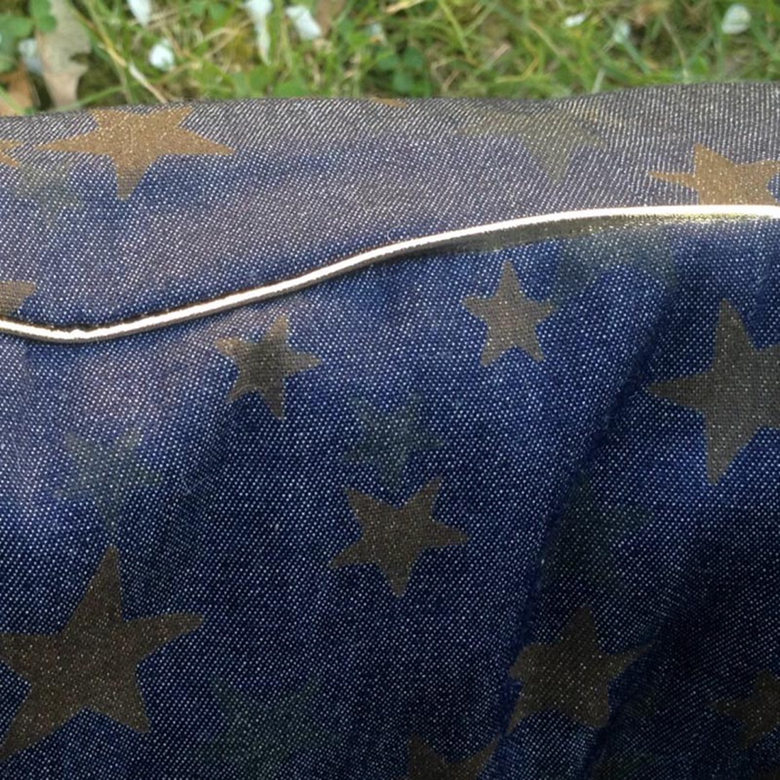 Macskaágy, kutyafekhely csillagmintás farmer anyagból -  - Meska.hu