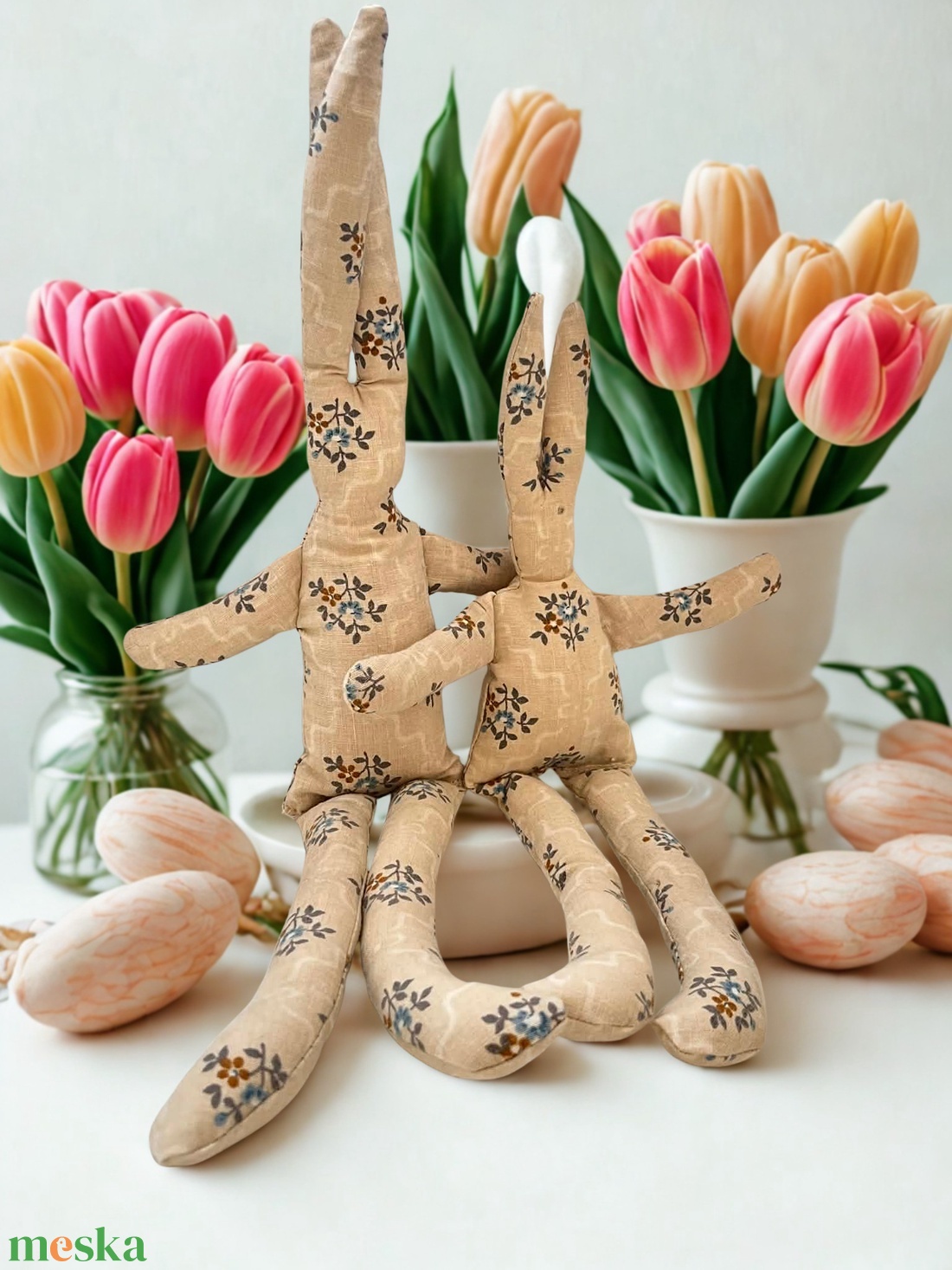 Húsvéti nyuszi pár - játék & sport - plüssállat & játékfigura - nyuszi - Meska.hu