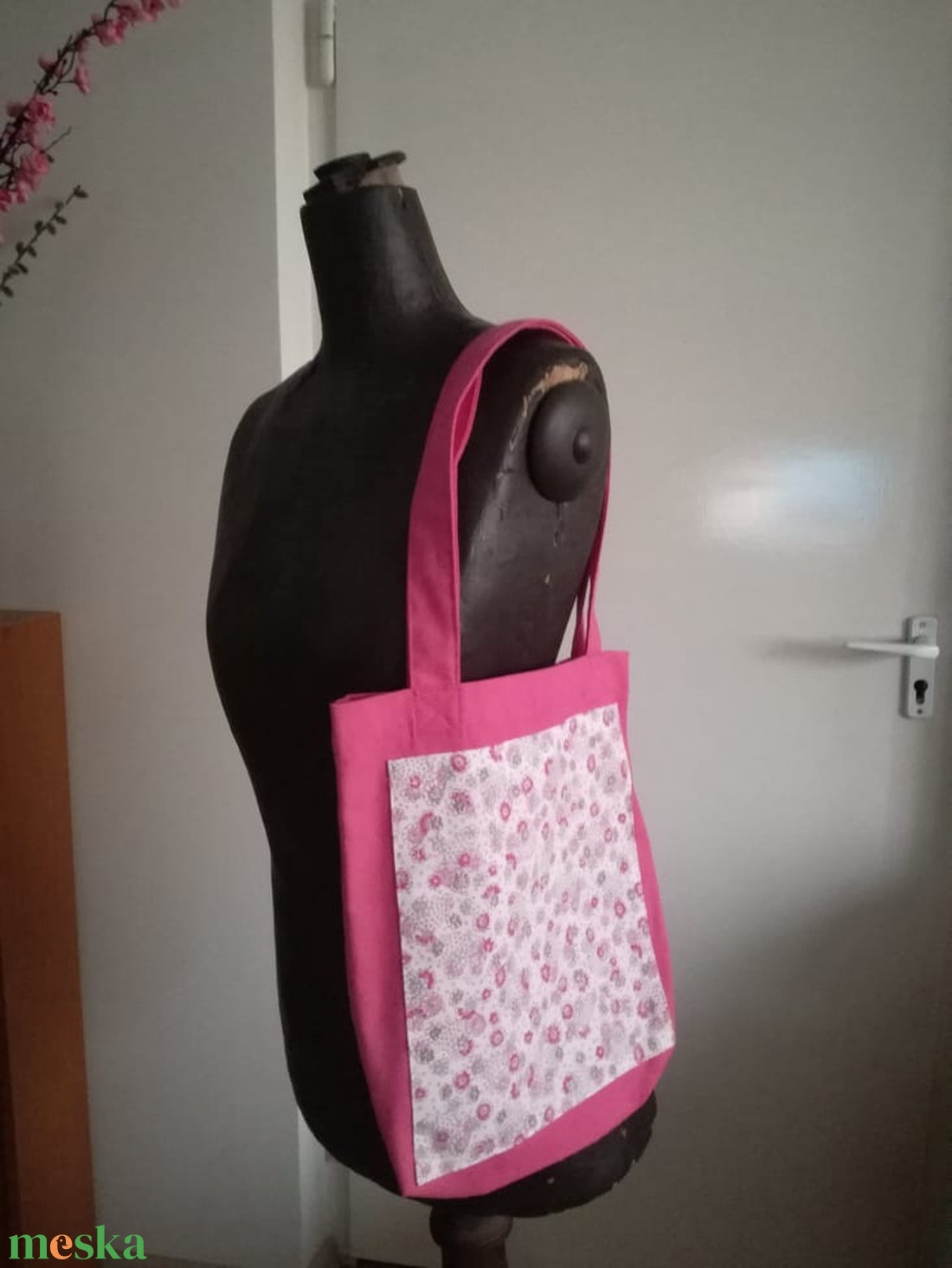 Rózsaszínű virágos táska - táska & tok - bevásárlás & shopper táska - shopper, textiltáska, szatyor - Meska.hu Rózsaszínű virágos táska - táska & tok - bevásárlás & shopper táska - shopper, textiltáska, szatyor - Meska.hu
