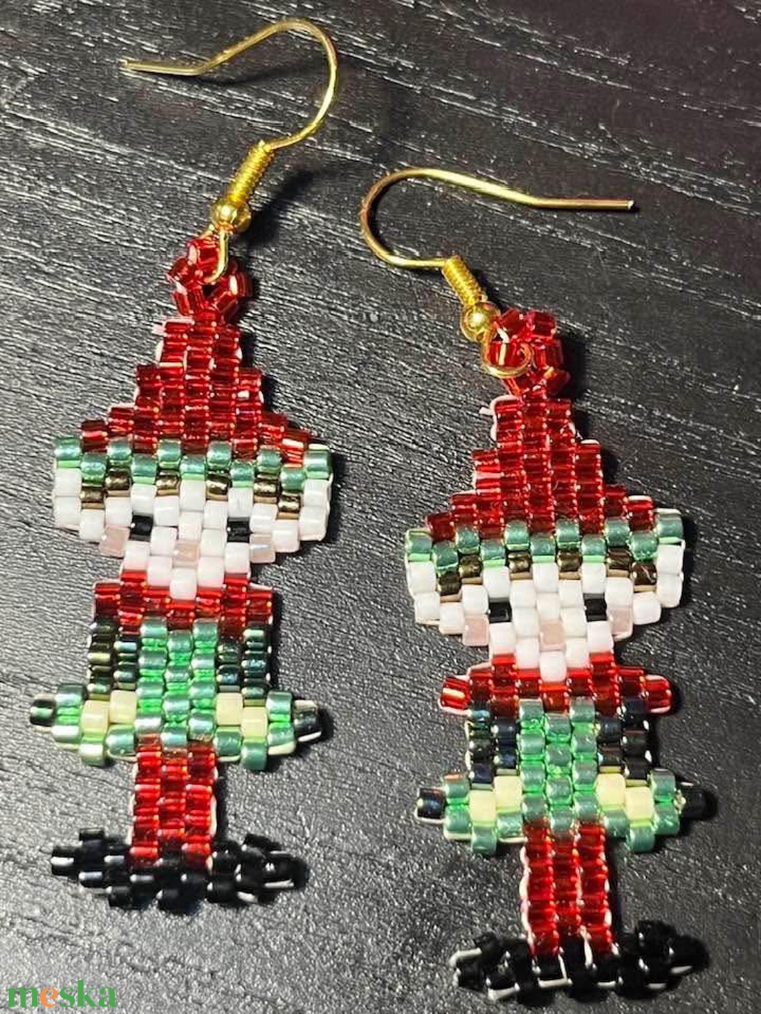 Karácsonyi manócskás fülbevaló - ékszer - fülbevaló - lógó fülbevaló - Meska.hu Karácsonyi manócskás fülbevaló - ékszer - fülbevaló - lógó fülbevaló - Meska.hu