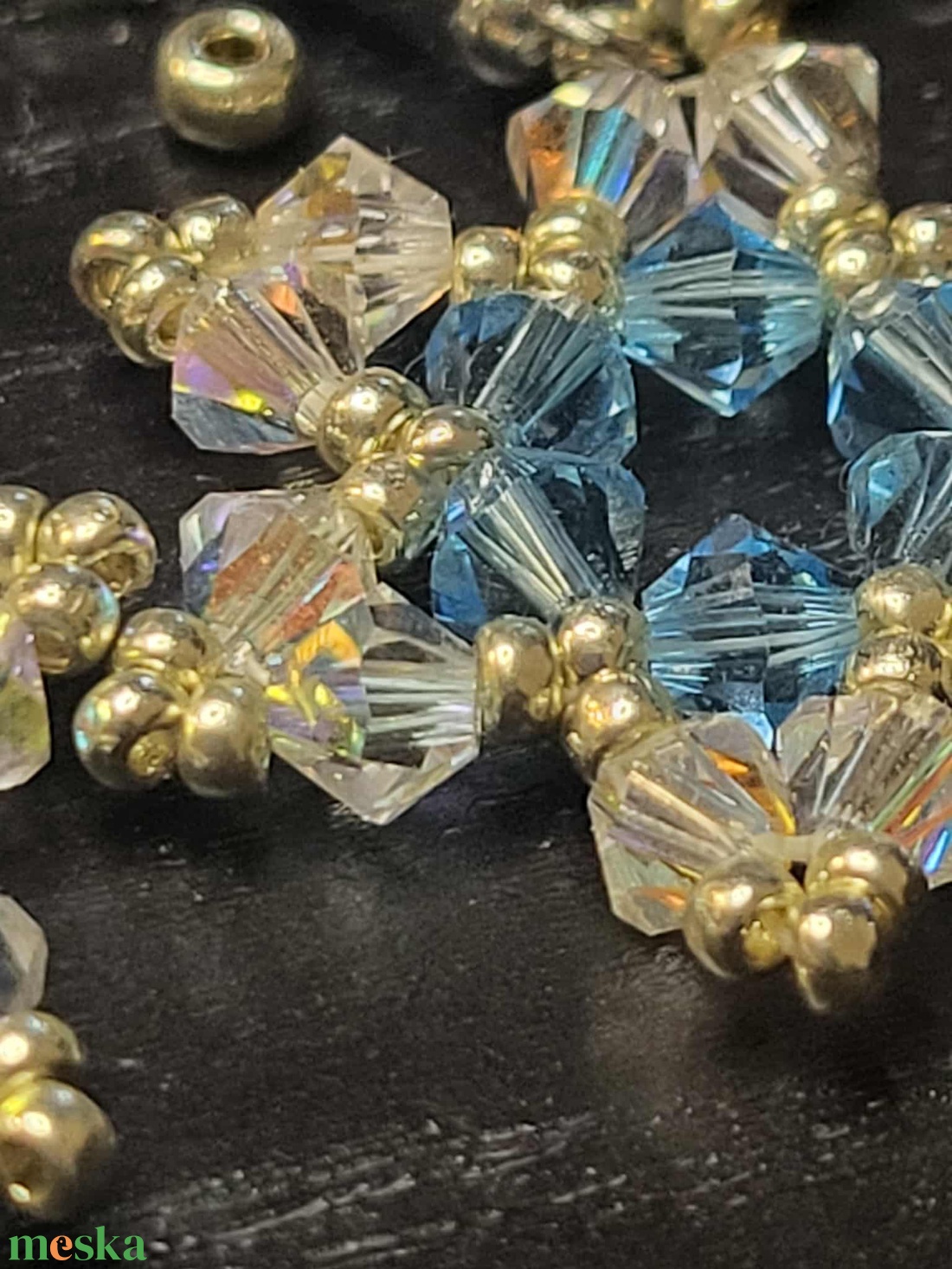 Karácsonyi hópihe fülbevaló - ékszer - fülbevaló - lógó fülbevaló - Meska.hu Karácsonyi hópihe fülbevaló - ékszer - fülbevaló - lógó fülbevaló - Meska.hu