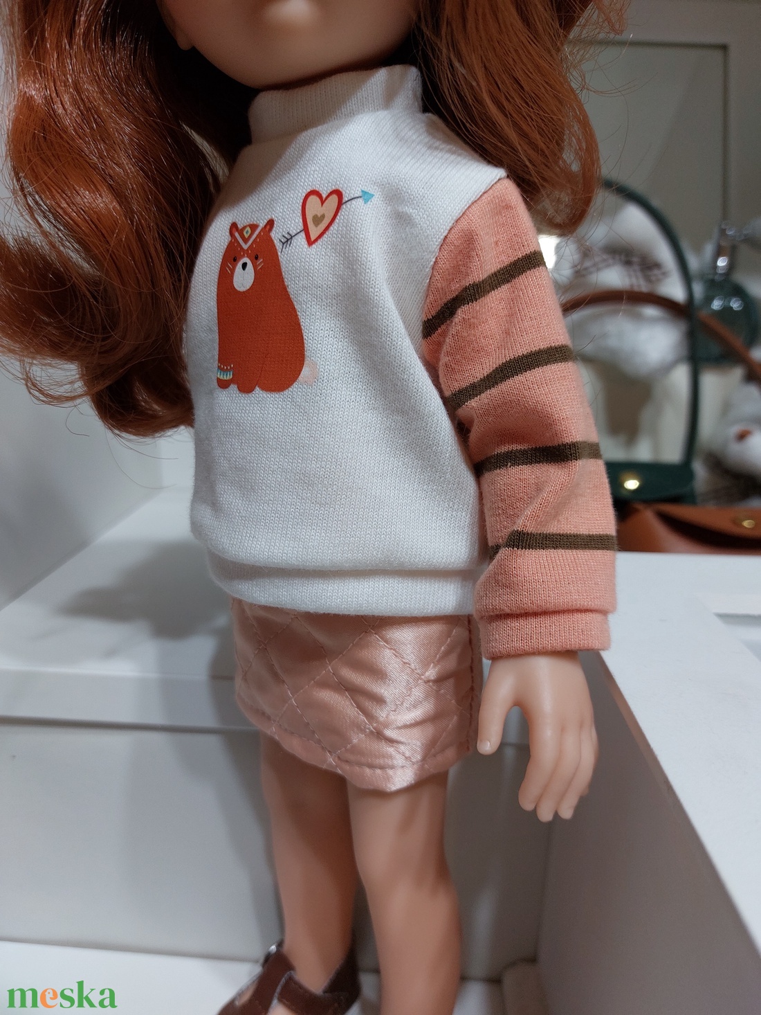 Paola Reina macis csíkos ujjú pulcsis szett - játék & sport - baba & babaház - babaruha, babakellék - Meska.hu Paola Reina macis csíkos ujjú pulcsis szett - játék & sport - baba & babaház - babaruha, babakellék - Meska.hu