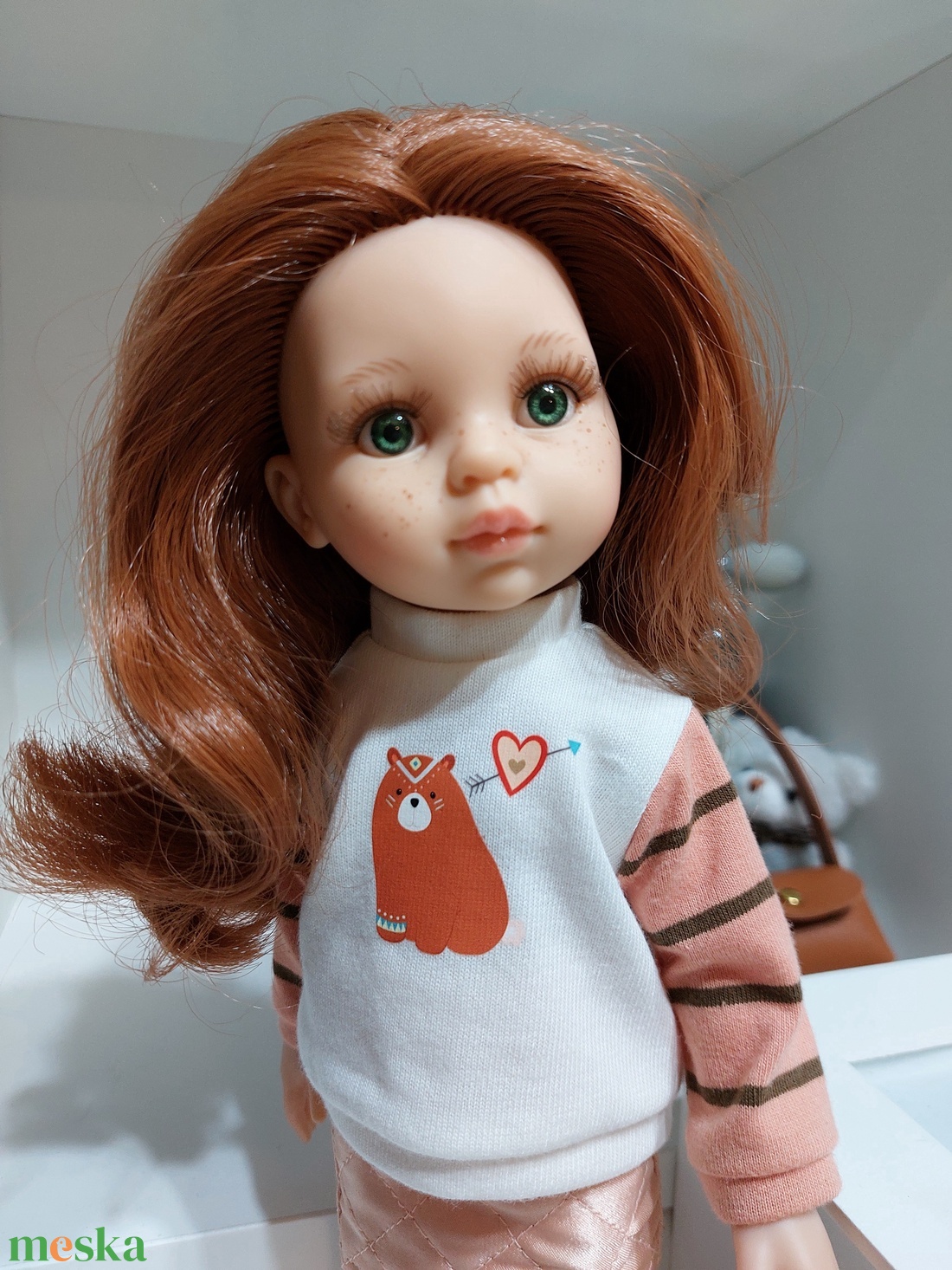 Paola Reina macis csíkos ujjú pulcsis szett - játék & sport - baba & babaház - babaruha, babakellék - Meska.hu Paola Reina macis csíkos ujjú pulcsis szett - játék & sport - baba & babaház - babaruha, babakellék - Meska.hu