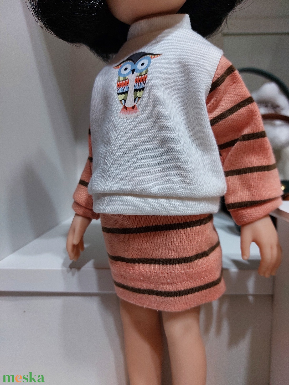 Paola Reina bagolymintás csíkos ujjú pulcsis szett - játék & sport - baba & babaház - babaruha, babakellék - Meska.hu Paola Reina bagolymintás csíkos ujjú pulcsis szett - játék & sport - baba & babaház - babaruha, babakellék - Meska.hu