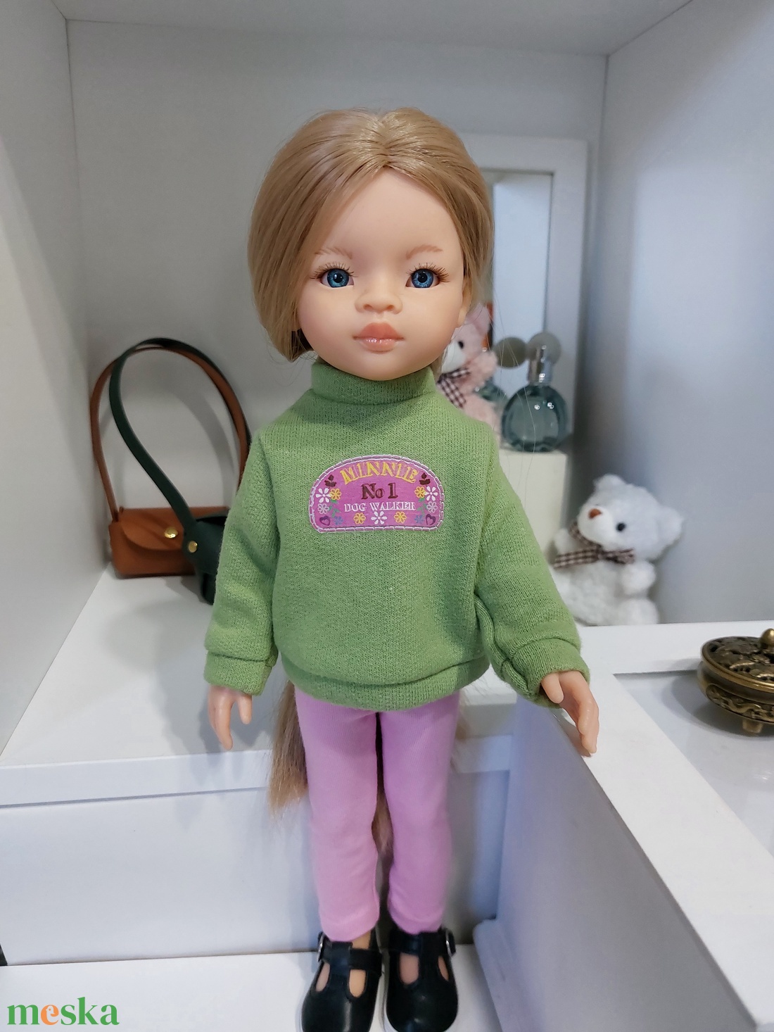 Paola Reina Minnies hosszú ujjú pulcsis szett - játék & sport - baba & babaház - babaruha, babakellék - Meska.hu