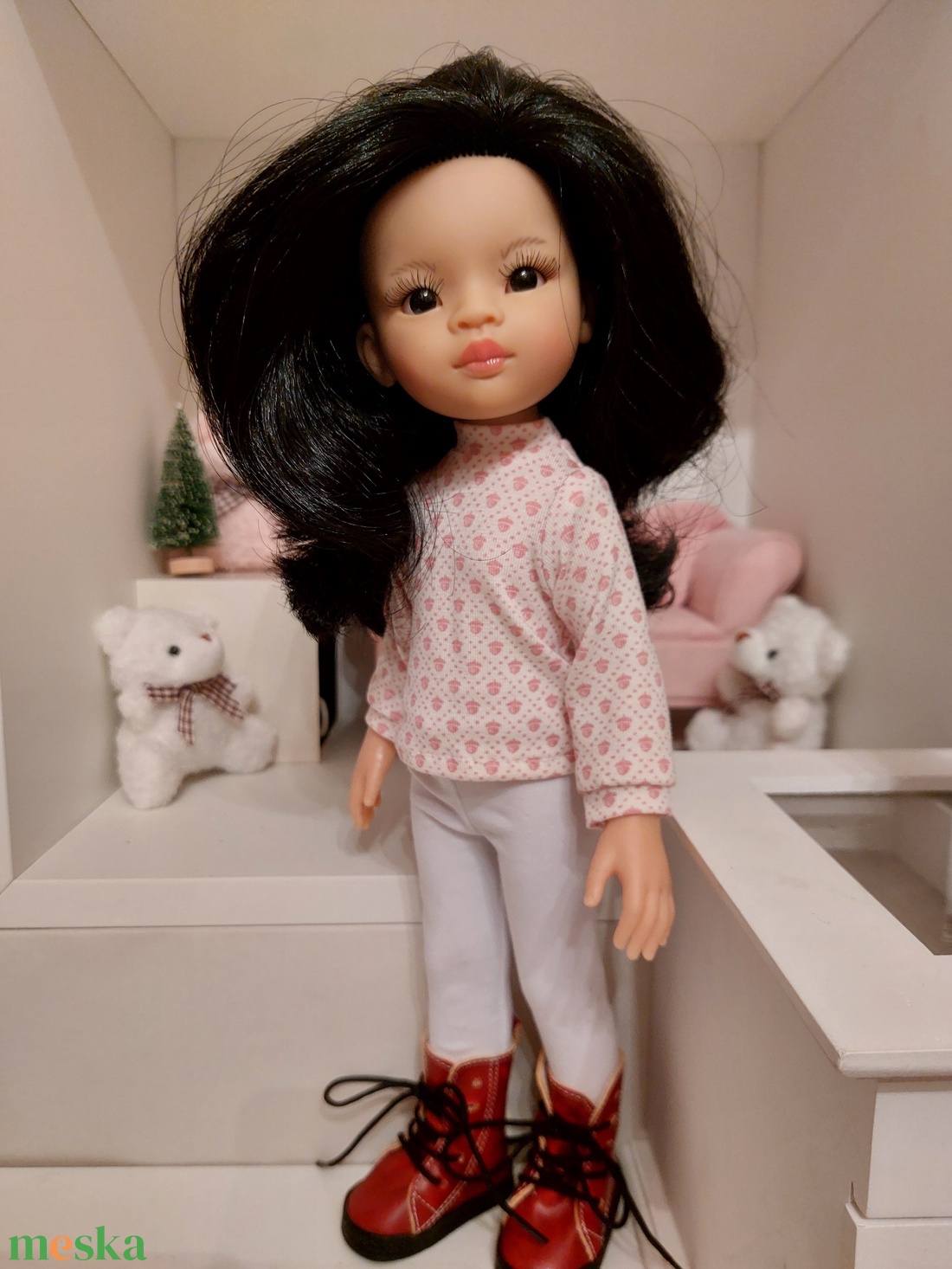 Paola Reina makkocskás garbós szett - játék & sport - baba & babaház - babaruha, babakellék - Meska.hu