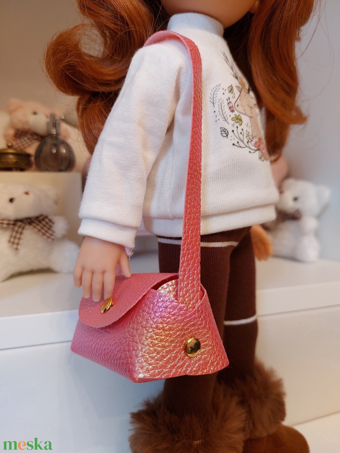 Paola Reina pink táska - játék & sport - baba & babaház - játékbaba, babakellék - Meska.hu