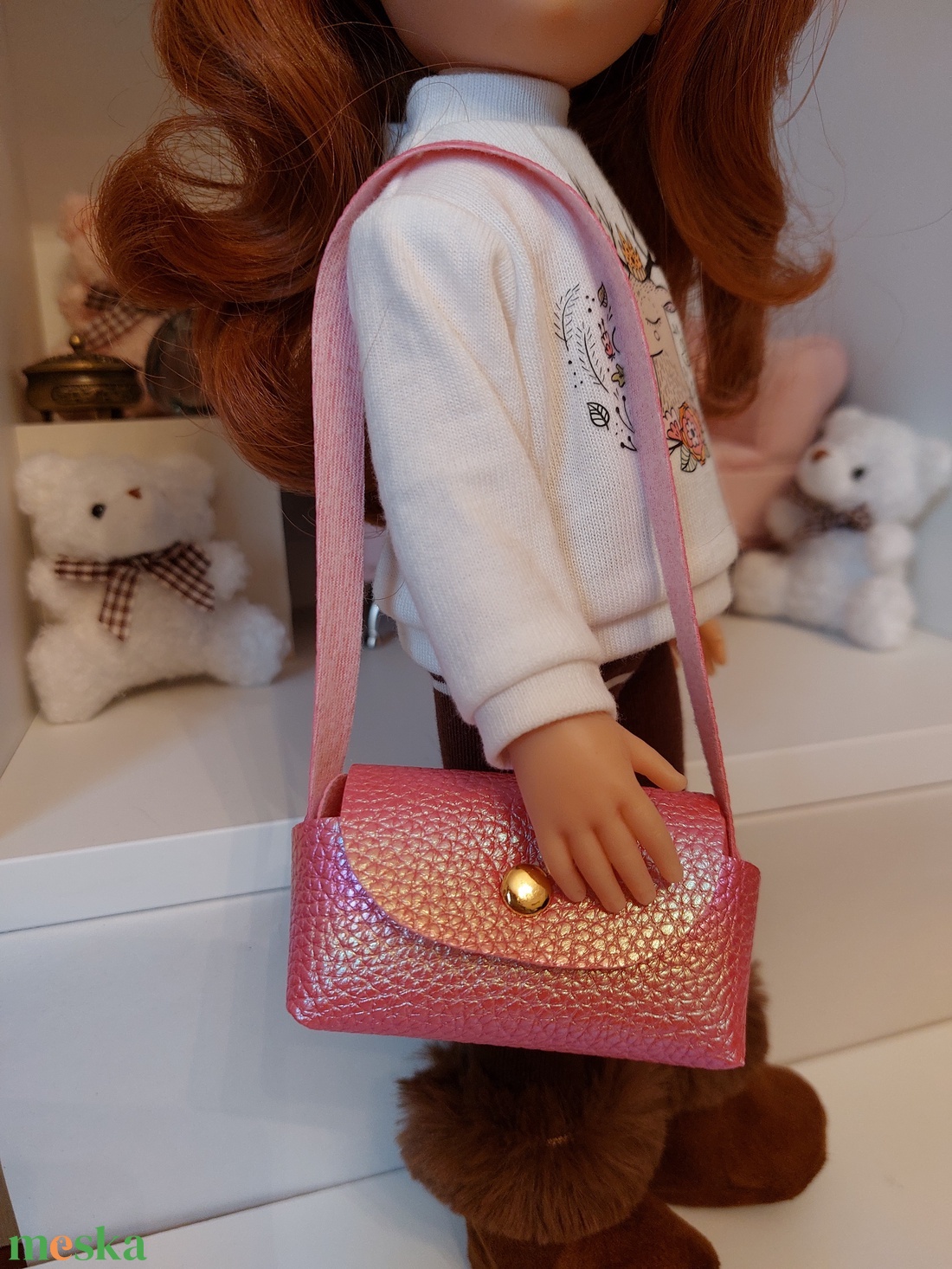 Paola Reina pink táska - játék & sport - baba & babaház - játékbaba, babakellék - Meska.hu