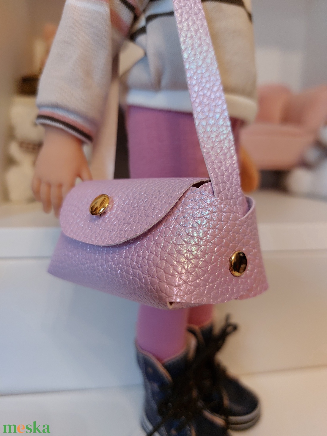 Paola Reina lila táska - játék & sport - baba & babaház - játékbaba, babakellék - Meska.hu