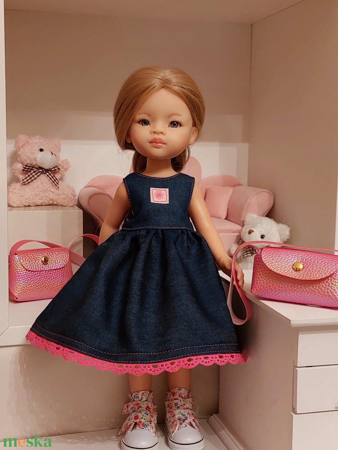 Paola Reina farmer ruha - játék & sport - baba & babaház - játékbaba, babakellék - Meska.hu