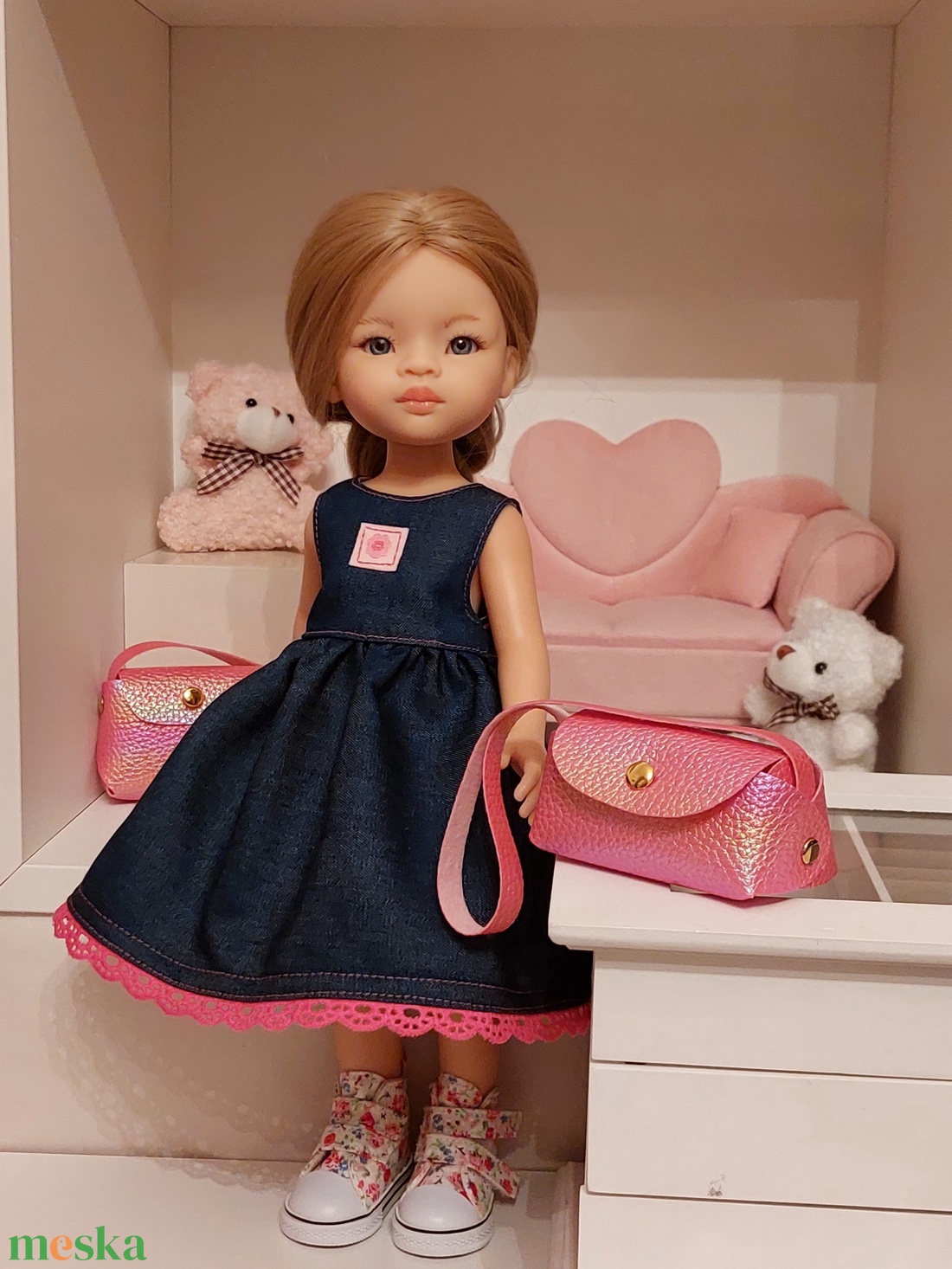 Paola Reina farmer ruha - játék & sport - baba & babaház - játékbaba, babakellék - Meska.hu