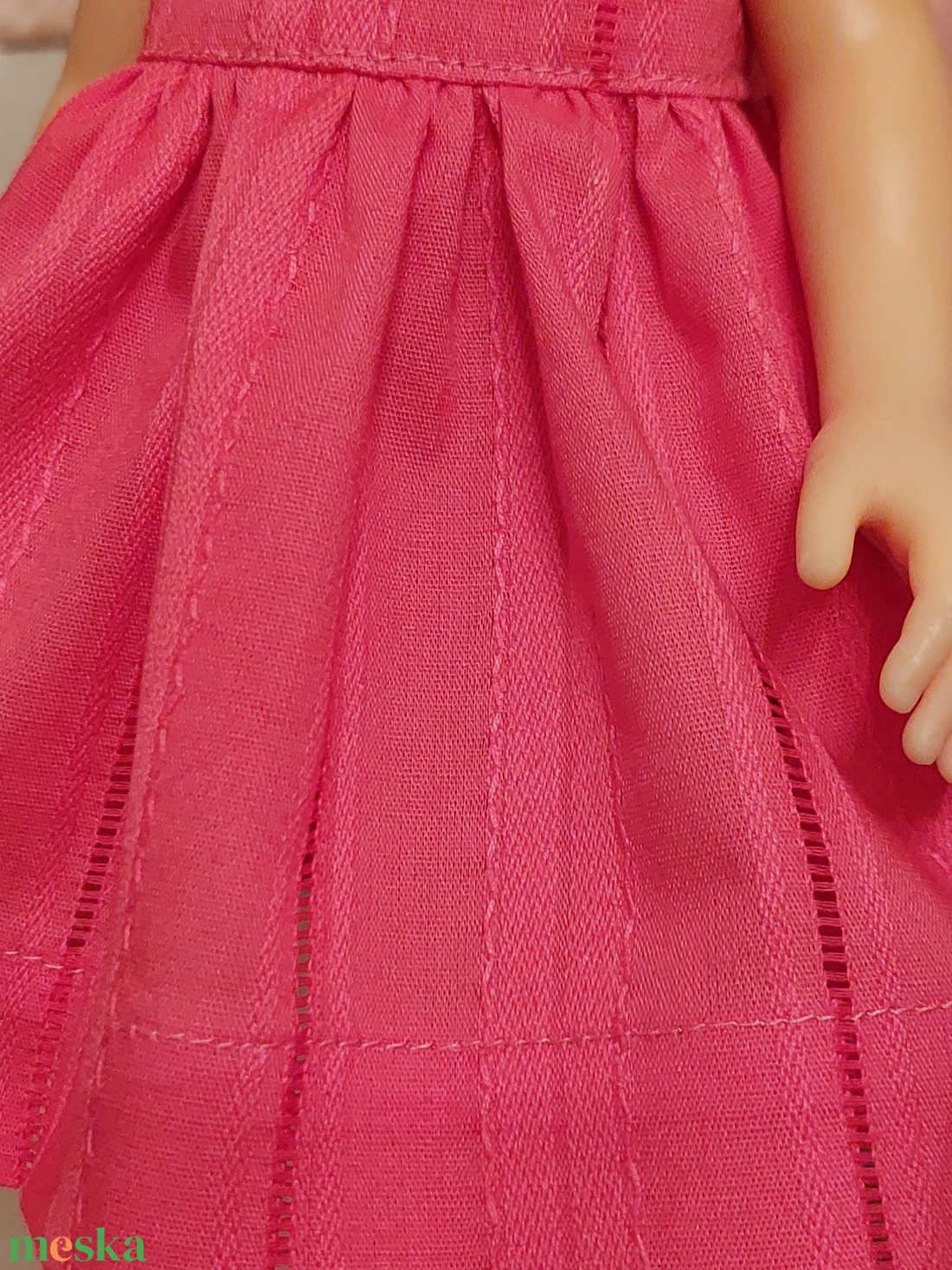 Paola Reina sötétrózsaszín ujjatlan ruha - játék & sport - baba & babaház - játékbaba, babakellék - Meska.hu