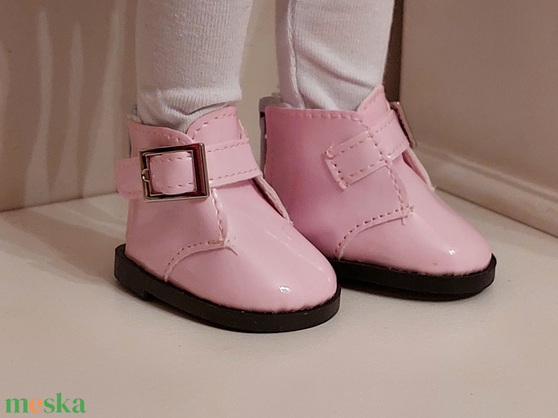 Paola Reina rózsaszín csatos bokacipőcske - játék & sport - baba & babaház - játékbaba, babakellék - Meska.hu