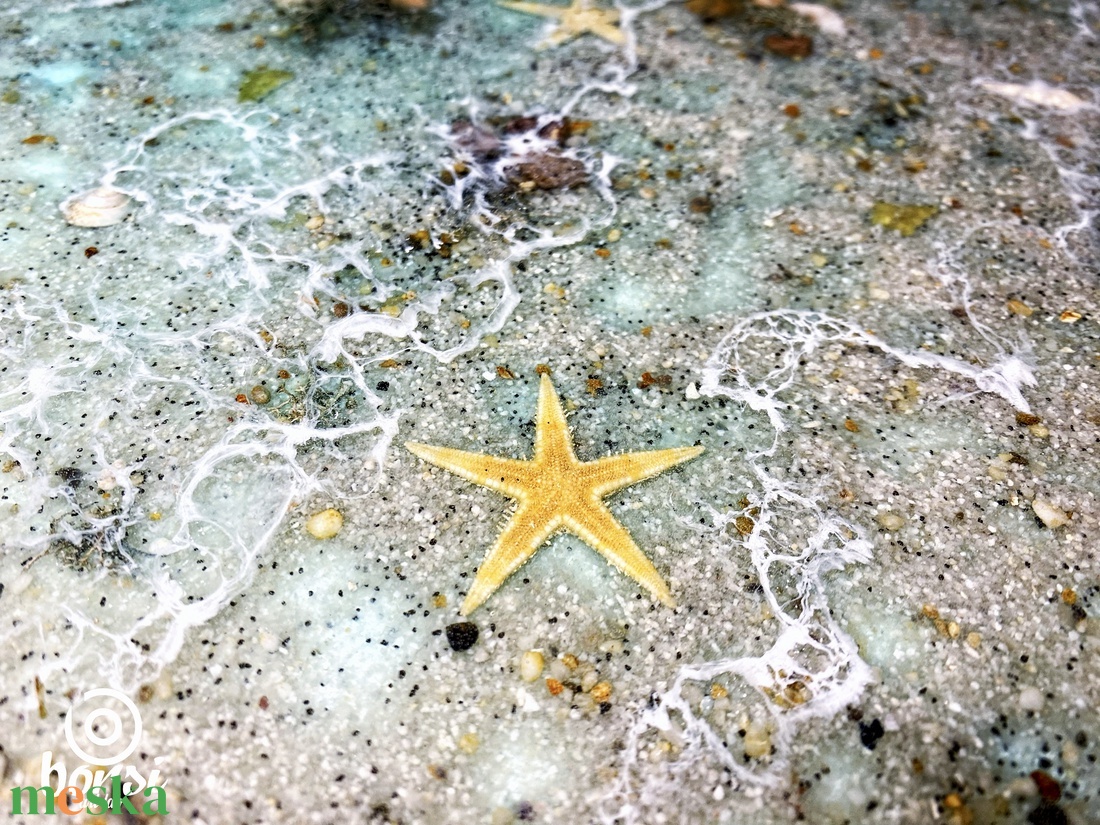 Műgyanta tenger dohányzóasztal - otthon & életmód - bútor - asztal - Meska.hu