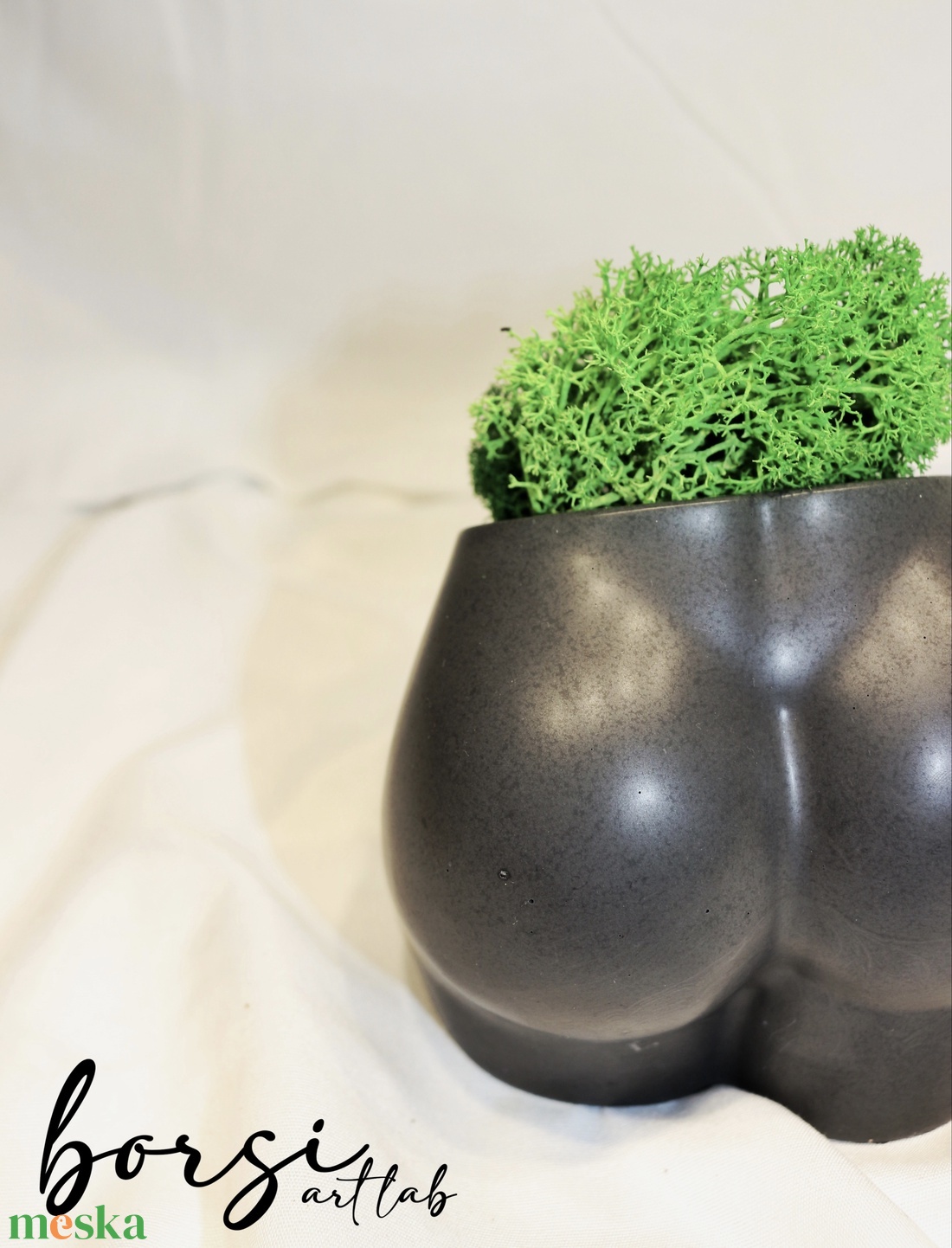 Jesmonite popsi váza, akrilgyanta váza, női test, környezetbarát, természetes, zerowaste - otthon & életmód - dekoráció - virágdísz és tartó - váza - Meska.hu