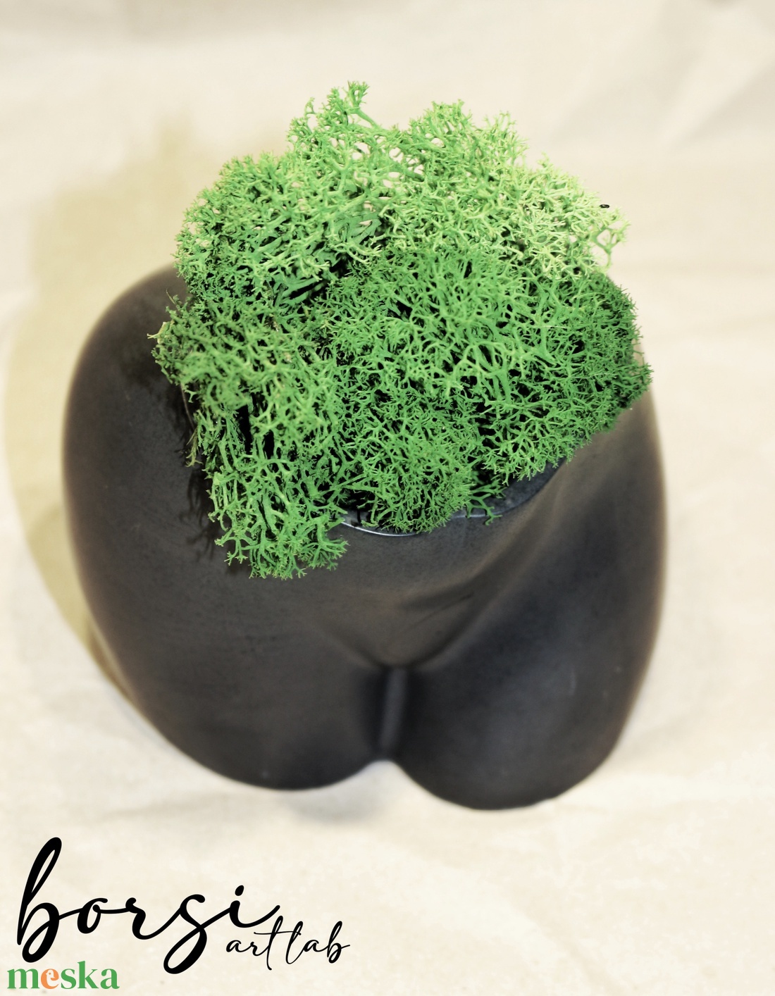 Jesmonite popsi váza, akrilgyanta váza, női test, környezetbarát, természetes, zerowaste - otthon & életmód - dekoráció - virágdísz és tartó - váza - Meska.hu