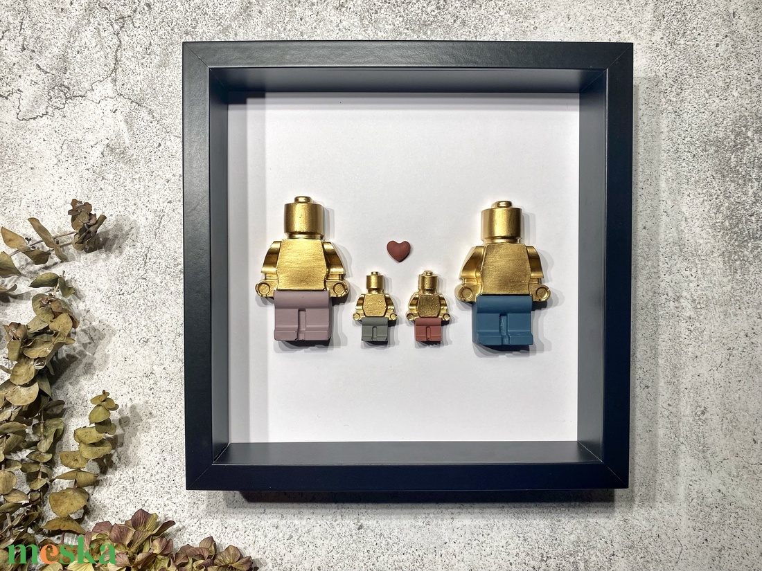 Jesmonite 'Család' Lego figurás családi kép, shadow box, egyedi, dekoratív fali kép, 2 felnőtt, 2 gyerek - otthon & életmód - dekoráció - kép & falikép - 3d képek - Meska.hu Jesmonite 'Család' Lego figurás családi kép, shadow box, egyedi, dekoratív fali kép, 2 felnőtt, 2 gyerek - otthon & életmód - dekoráció - kép & falikép - 3d képek - Meska.hu