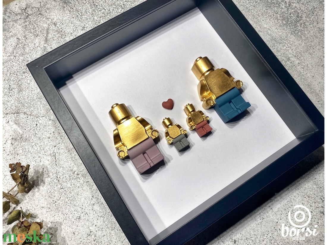 Jesmonite 'Család' Lego figurás családi kép, shadow box, egyedi, dekoratív fali kép, 2 felnőtt, 2 gyerek - otthon & életmód - dekoráció - kép & falikép - 3d képek - Meska.hu Jesmonite 'Család' Lego figurás családi kép, shadow box, egyedi, dekoratív fali kép, 2 felnőtt, 2 gyerek - otthon & életmód - dekoráció - kép & falikép - 3d képek - Meska.hu