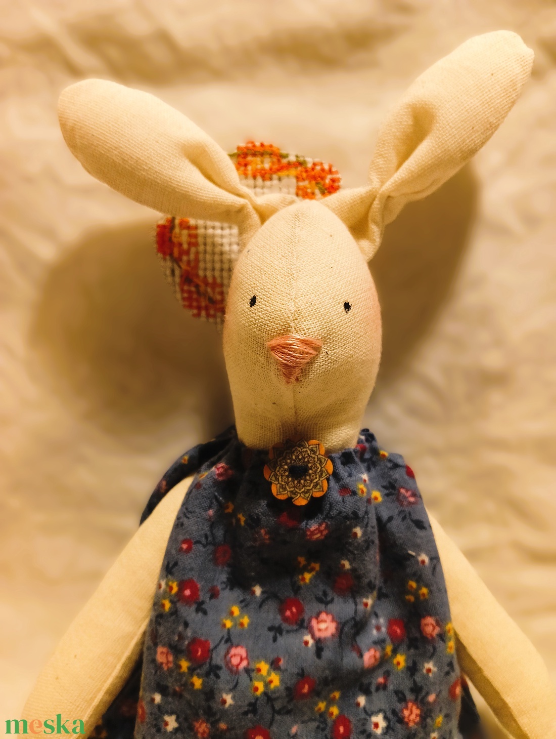 Mazsi nyuszi - kézzel készült, Waldorf ihletésű textilfigura - játék & sport - plüssállat & játékfigura - más figura - Meska.hu