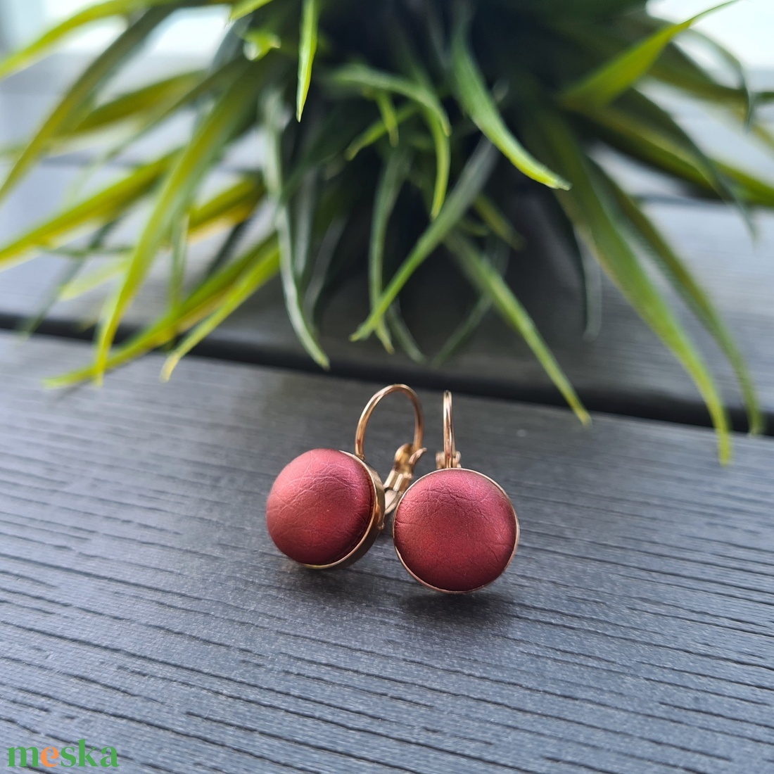 Metál tégla - rosegold nemesacél franciakapcsos fülbevaló - ékszer - fülbevaló - lógós kerek fülbevaló - Meska.hu Metál tégla - rosegold nemesacél franciakapcsos fülbevaló - ékszer - fülbevaló - lógós kerek fülbevaló - Meska.hu