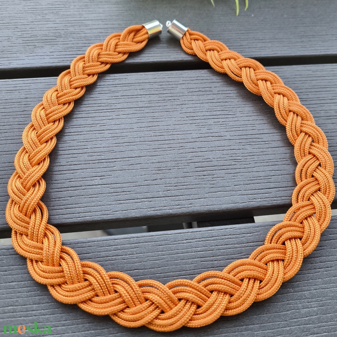 Narancs fonott paracord nyaklánc - ékszer - nyaklánc - medál nélküli nyaklánc - Meska.hu Narancs fonott paracord nyaklánc - ékszer - nyaklánc - medál nélküli nyaklánc - Meska.hu