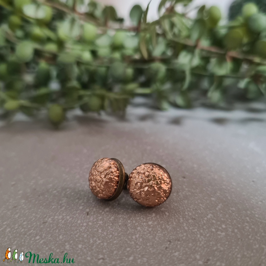 Rosegold textúrás bedugós fülbevaló - ékszer - fülbevaló - pötty fülbevaló - Meska.hu Rosegold textúrás bedugós fülbevaló - ékszer - fülbevaló - pötty fülbevaló - Meska.hu