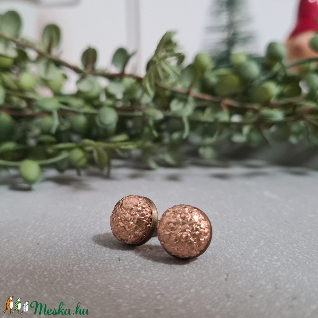 Rosegold textúrás bedugós fülbevaló - ékszer - fülbevaló - pötty fülbevaló - Meska.hu Rosegold textúrás bedugós fülbevaló - ékszer - fülbevaló - pötty fülbevaló - Meska.hu