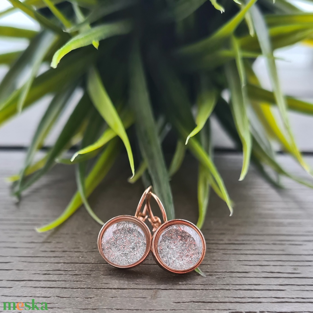 Csillogó ezüst - rosegold franciakapcsos nemesacél fülbevaló - ékszer - fülbevaló - lógó fülbevaló - Meska.hu Csillogó ezüst - rosegold franciakapcsos nemesacél fülbevaló - ékszer - fülbevaló - lógó fülbevaló - Meska.hu
