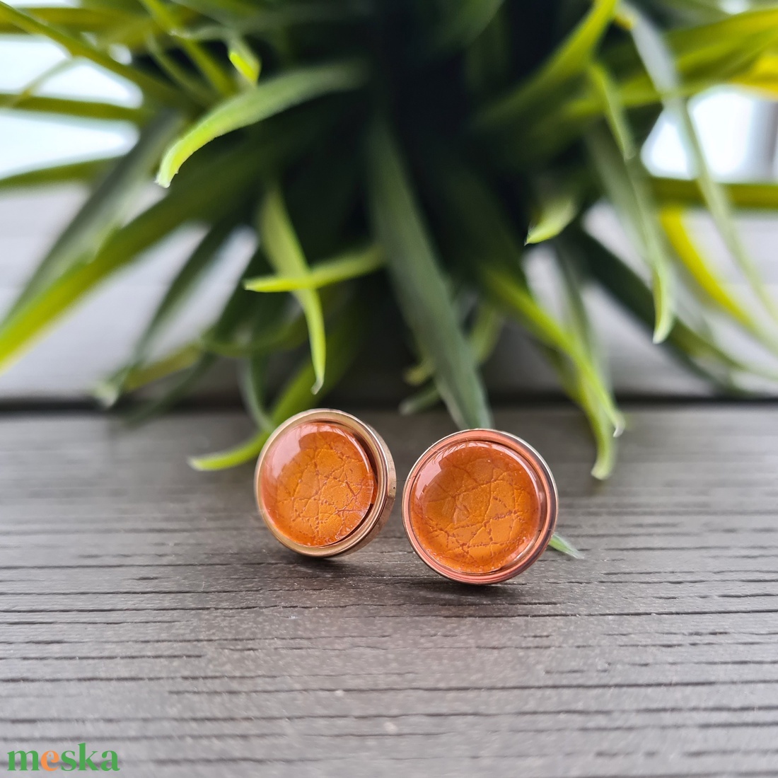 Metál narancs - rosegold nemesacél bedugós fülbevaló - ékszer - fülbevaló - pötty fülbevaló - Meska.hu Metál narancs - rosegold nemesacél bedugós fülbevaló - ékszer - fülbevaló - pötty fülbevaló - Meska.hu