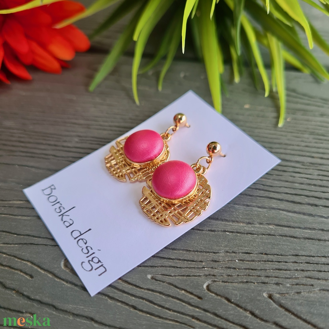 Metál pink - rosegold nemesacél statement fülbevaló - ékszer - fülbevaló - lógó fülbevaló - Meska.hu Metál pink - rosegold nemesacél statement fülbevaló - ékszer - fülbevaló - lógó fülbevaló - Meska.hu