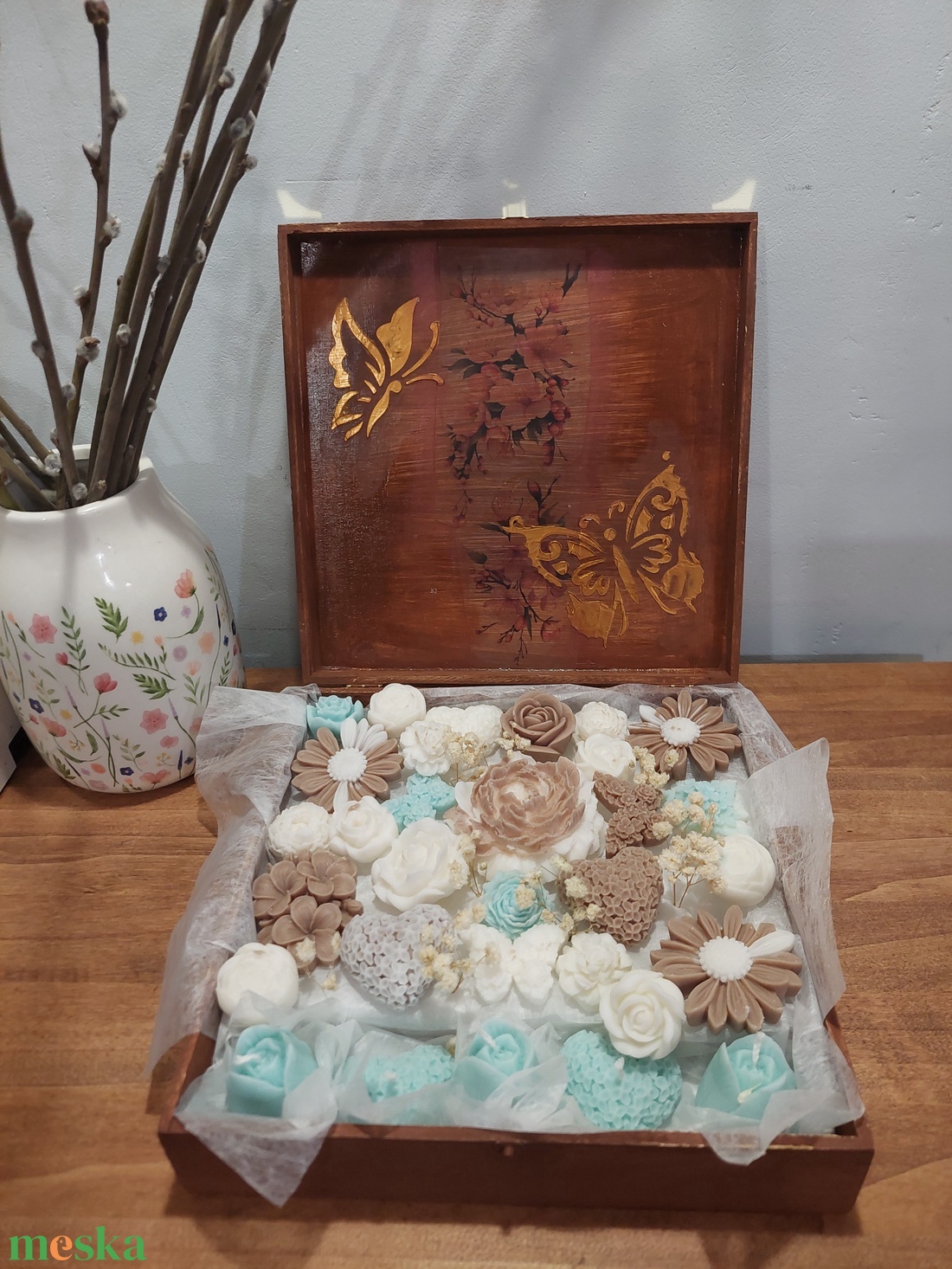 Illatviasz és gyertya box - otthon & életmód - gyertya, illat, aroma - illatviasz - Meska.hu