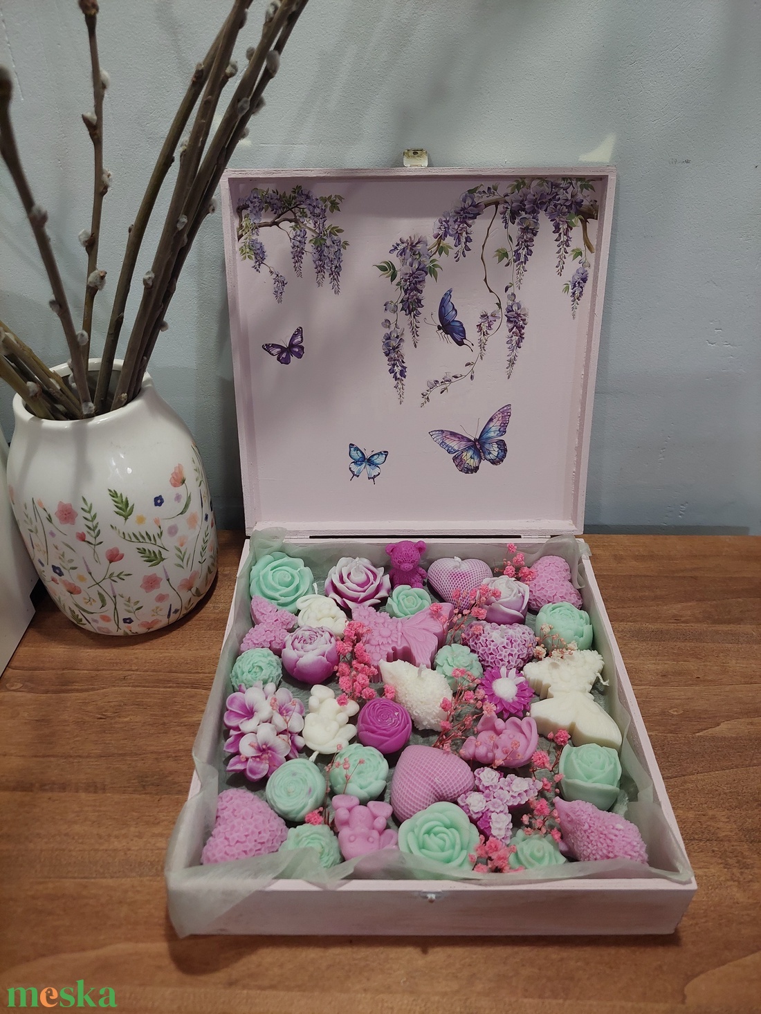 Illatviasz és gyertya box - otthon & életmód - gyertya, illat, aroma - illatviasz - Meska.hu