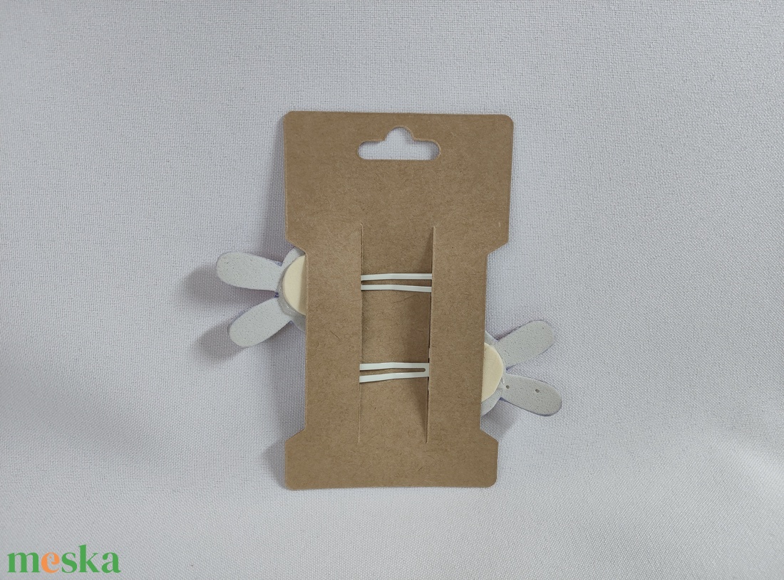 Nyuszis hajcsat - ruha & divat - hajdísz & hajcsat - hajcsat & hajtű - Meska.hu