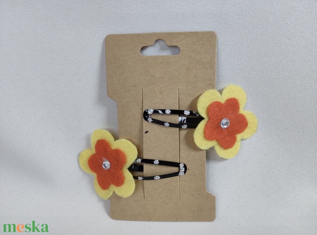 Virágos hajcsat - ruha & divat - hajdísz & hajcsat - hajcsat & hajtű - Meska.hu