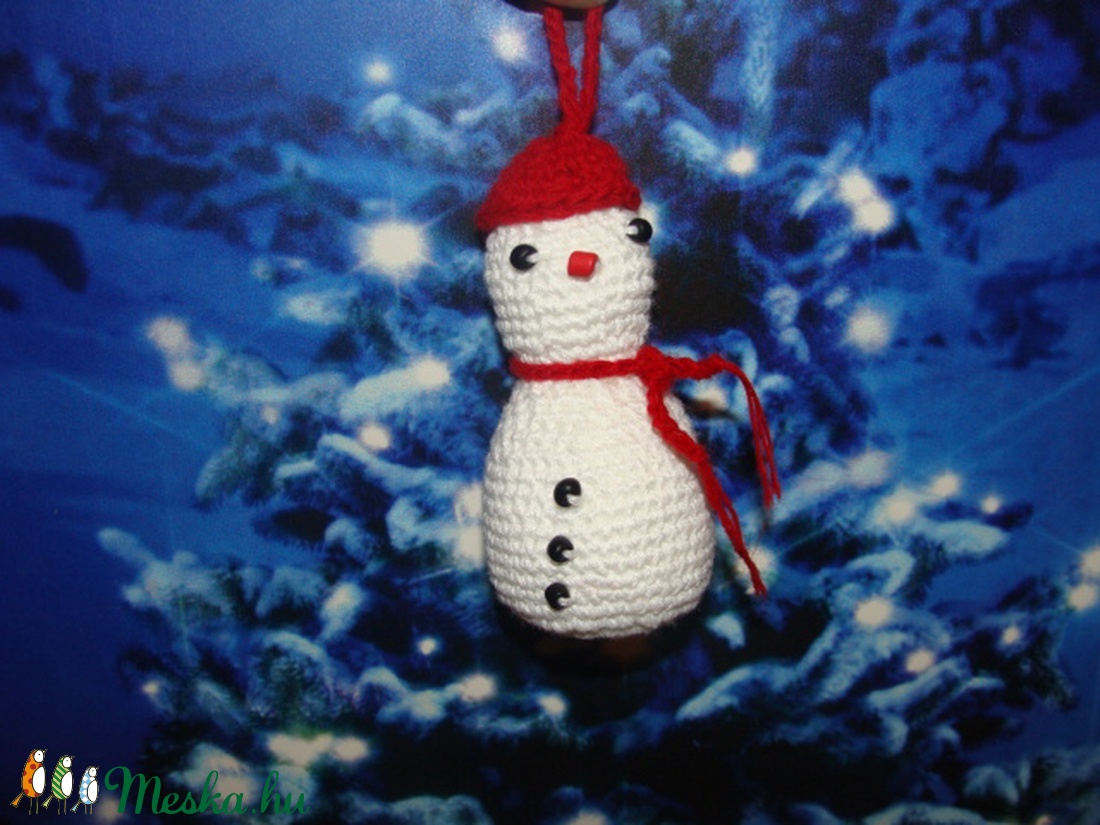 5 db Horgolt hóember csomagban -  - Meska.hu
